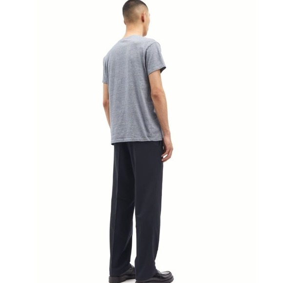 SAMSOE SAMSOE Mens Short Sleeve KRONOS O-N STRIPE T-Shirt Total Eclipse SZ S EUC - Picture 4 of 16